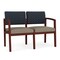 Lesro 2 Seat Tandem Seating W/ No Center Arm, 44 in W 26 in L 31.5 in H, Lenox Series LW2101 - alternate 1